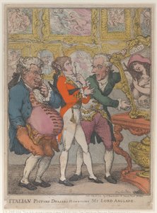 Italští prodejci obrázků Humbugging My Lord Anglaise, 30. května 1812, 30. května 1812. od Thomas Rowlandson