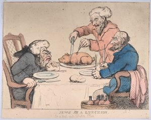 Židé na obědě, 1794., 1794. od Thomas Rowlandson