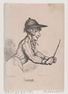 Žokej, duben 1808, duben 1808. od Thomas Rowlandson