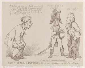 John Bull naslouchání sporům o státní záležitosti, 1. května 1803, 1. května 1803. od Thomas Rowlandson