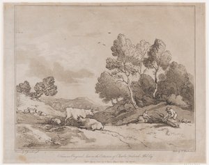 Krajina s postavami svazujícími balík dřeva, 21. května 1789., 21. května 1789. od Thomas Rowlandson