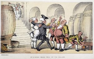 Le docteur dans un sklep ou un jeskyně - ve „“ třech cestách doktora Syntaxe: při hledání malebné útěchy a manželky“ od Williama Combe, nemocného. Rowlandson od Thomas Rowlandson