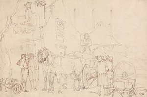 Nakládání vagónu od Thomas Rowlandson