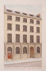 Lombard Street, Londýn, c1850 od Thomas Rowlandson