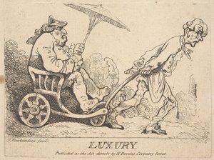 Luxus, [1781] znovu vydaný 1786-95. od Thomas Rowlandson