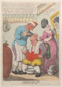 Macassar Oil, Oily Puff for Soft Heads, 15. března 1814., 15. března 1814. od Thomas Rowlandson