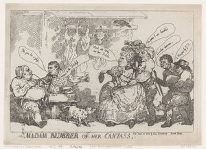 Madam Blubber On Her Canvass, 22. dubna 1784, 22. dubna 1784. od Thomas Rowlandson