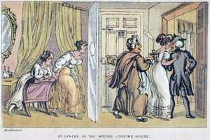 Maison close - in “” Tři cesty doktora Syntaxe při hledání malebné útěchy a manželky”” William Combe, nemocný. od Rowlandson, John Camden Hotten, Picadilly, Londýn od Thomas Rowlandson