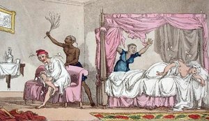 Misérie v Indii, z „Velmistr, nebo dobrodružství Qui Hi? v Hindostánu. A Hudibras Poem in Eight Cantos by Quiz