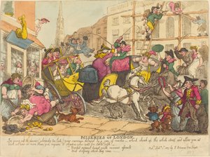 Misery of London od Thomas Rowlandson