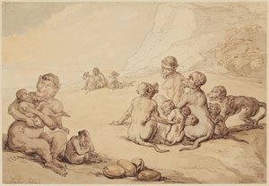 Opičí ostrov od Thomas Rowlandson