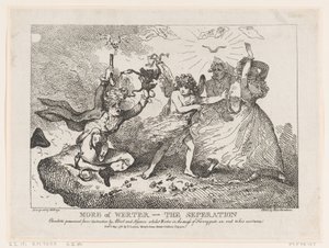 Více z Werther-The Separation: Charlotte Preserved from Destruction od Alberta a ..., 6. května 1786. od Thomas Rowlandson
