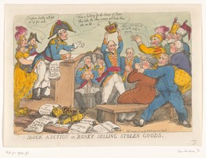 Napoleon verkoopt gestolen goed, 1813 Mock auction or Boney selling stolen goods (title on object)   1369654   cs       czech Successfully Translated  Original: Johanna van Rijswijk (b. 1715), Wife of Jan Hendrik van Rijswijk Translat: Johanna van Rijswijk od Thomas Rowlandson
