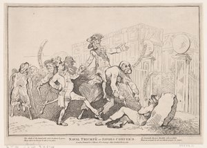Námořní triumf, nebo udělené laskavosti, 13. listopadu 1780, 13. listopadu 1780. od Thomas Rowlandson