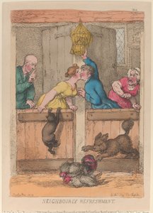 Osvěžení u sousedů od Thomas Rowlandson