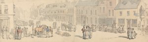 Newport High Street, ostrov Wight od Thomas Rowlandson