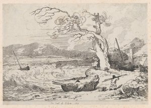 Na pobřeží Sussexu, 1784-85., 1784-85. od Thomas Rowlandson