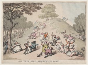 One Tree Hill, Greenwich Park, 1802., 1802. od Thomas Rowlandson