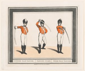 Vnější poloviční věšák, věšák, vnitřní poloviční věšák, 1. září 1798., 1. září 1798. od Thomas Rowlandson