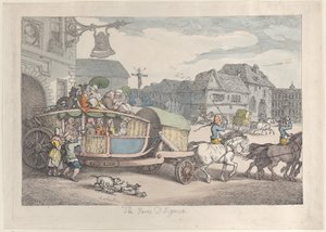 Paris Diligence, ca. 1810, ca. 1810. od Thomas Rowlandson