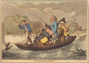 Trpělivost v pramici od Thomas Rowlandson