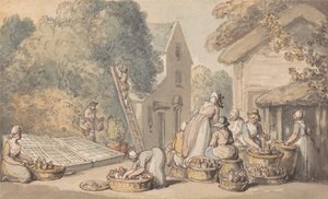 Sběr moruší od Thomas Rowlandson
