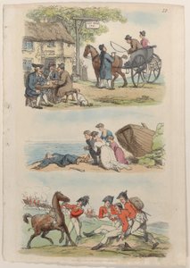 Talíř 12, z World in Miniature, 1816., 1816. od Thomas Rowlandson