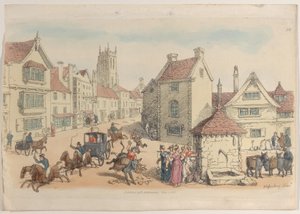 Talíř 24, z World in Miniature, 1816., 1816. od Thomas Rowlandson