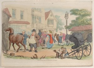 Talíř 27, z World in Miniature, 1816., 1816. od Thomas Rowlandson