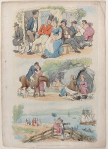 Deska 4: Nábor, z World in Miniature, 1816., 1816. od Thomas Rowlandson