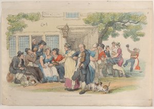 Deska 6: The Ale-House Door, z World in Miniature, 1816., 1816. od Thomas Rowlandson