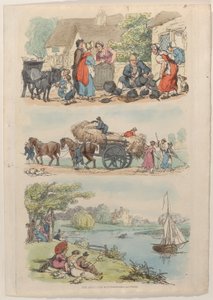 Talíř 9, z World in Miniature, 1816., 1816. od Thomas Rowlandson