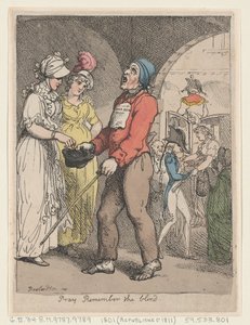 Modli se, pamatuj na slepce, 1801., 1801. od Thomas Rowlandson