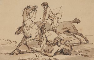 Providence – Ochrana opilých mužů od Thomas Rowlandson