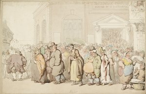 Kaple Providence, konec 18. století od Thomas Rowlandson