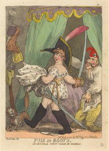 Kocour v botách aneb generál Junot zajatý Překvapením od Thomas Rowlandson