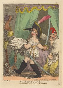 Kocour v botách, aneb Generál Junot zaskočen od Thomas Rowlandson