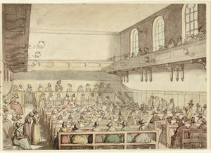 Setkání kvakerů od Thomas Rowlandson