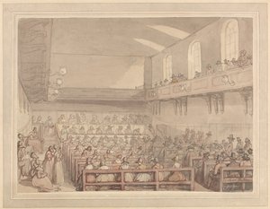 Setkání kvakerů od Thomas Rowlandson