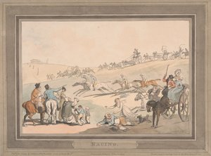 Závody [sada šesti]: 1. Závody od Thomas Rowlandson