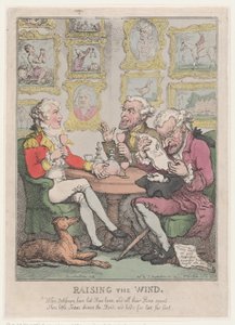 Raising the Wind, 1805-12., 1805-12. od Thomas Rowlandson