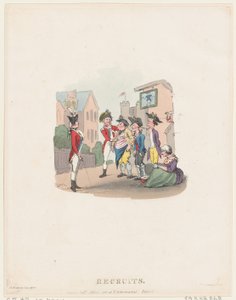 Rekruti, 1. března 1803, 1. března 1803. od Thomas Rowlandson