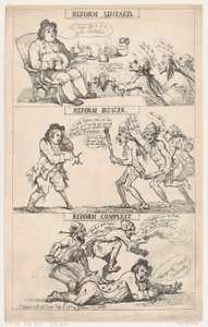 Reforma doporučena, reforma zahájena, reforma dokončena od Thomas Rowlandson