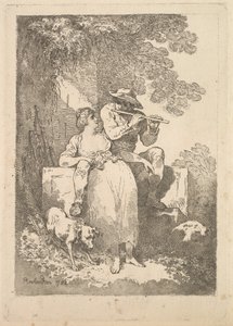 Odpočinek od práce za slunečných dnů, 1784-87. od Thomas Rowlandson