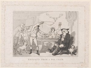 Vrátil jsem se z honu na lišku od Thomas Rowlandson