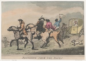 Návrat ze závodů, 1. prosince 1791, 1. prosince 1791. od Thomas Rowlandson