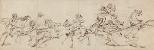 Nehody při jízdě na koni a v kočáře od Thomas Rowlandson
