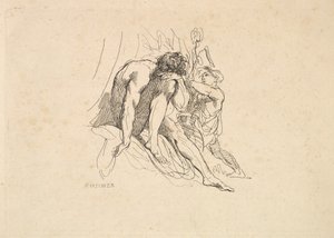 Řeka Bůh s dítětem, 1784-88. od Thomas Rowlandson