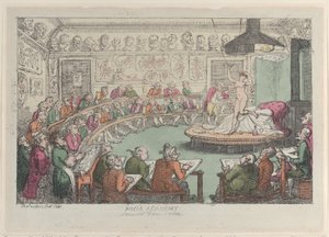 Královská akademie, Somerset House, Londýn, 1801-11., 1801-11. od Thomas Rowlandson