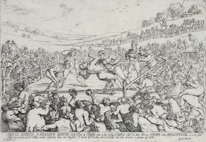 Venkovské sporty – Milling Match, 28. září od Thomas Rowlandson